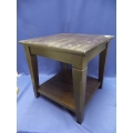 Ikea Markor Brown Wood Side Table 21.5 x 21.5 x 21.75 in.